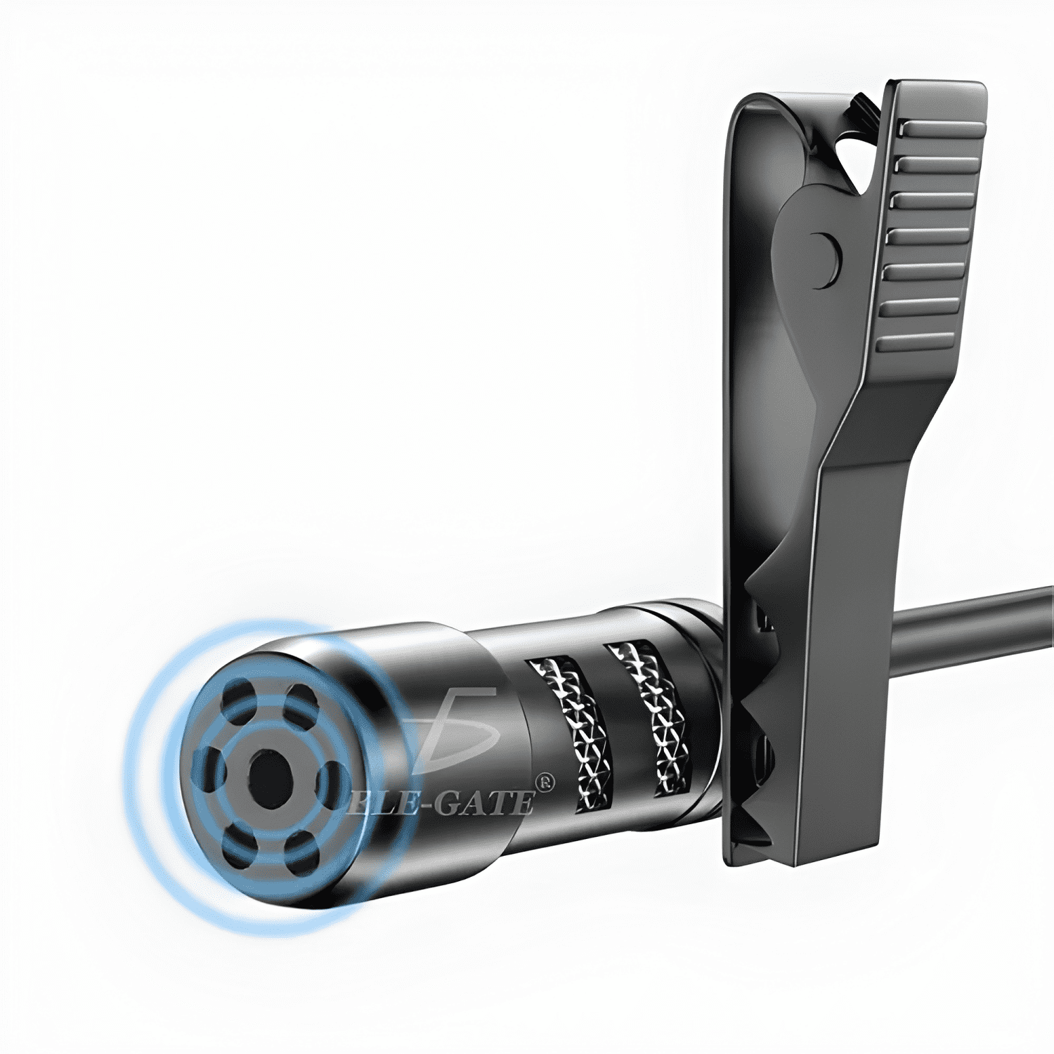 Microfono manos libres clip celular gamer blogger Negro-1