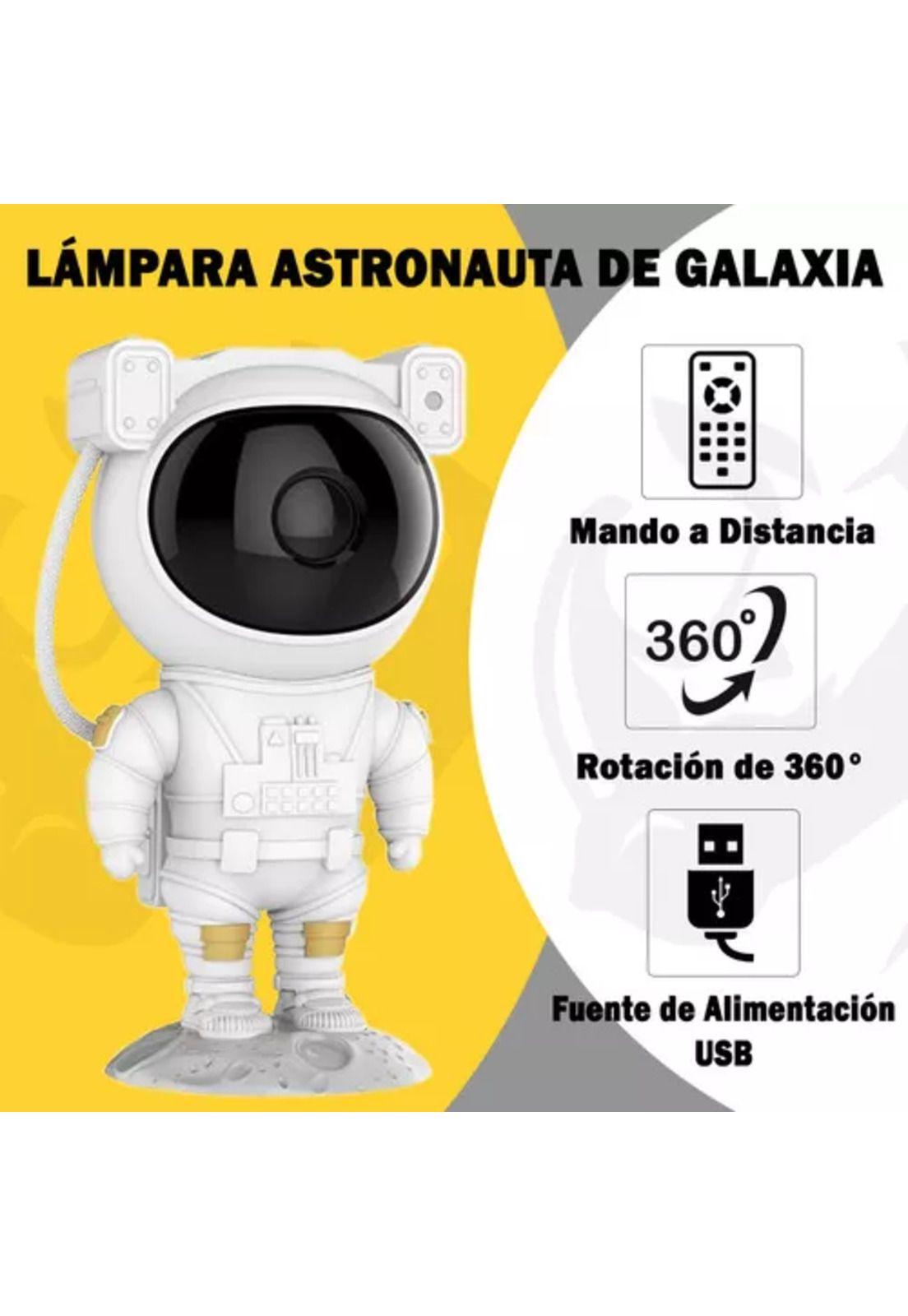Proyector lámpara LED de galaxia, astronauta, color blanco-4