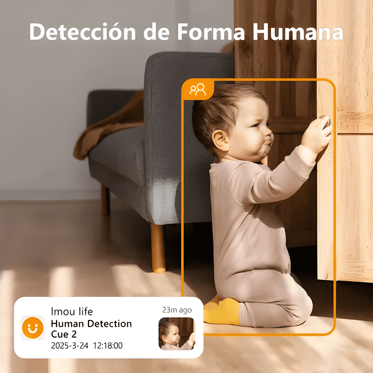 Imou Seguridad Cámara Cue 2-3mp-1 Wifi Vigilancia Interior-4
