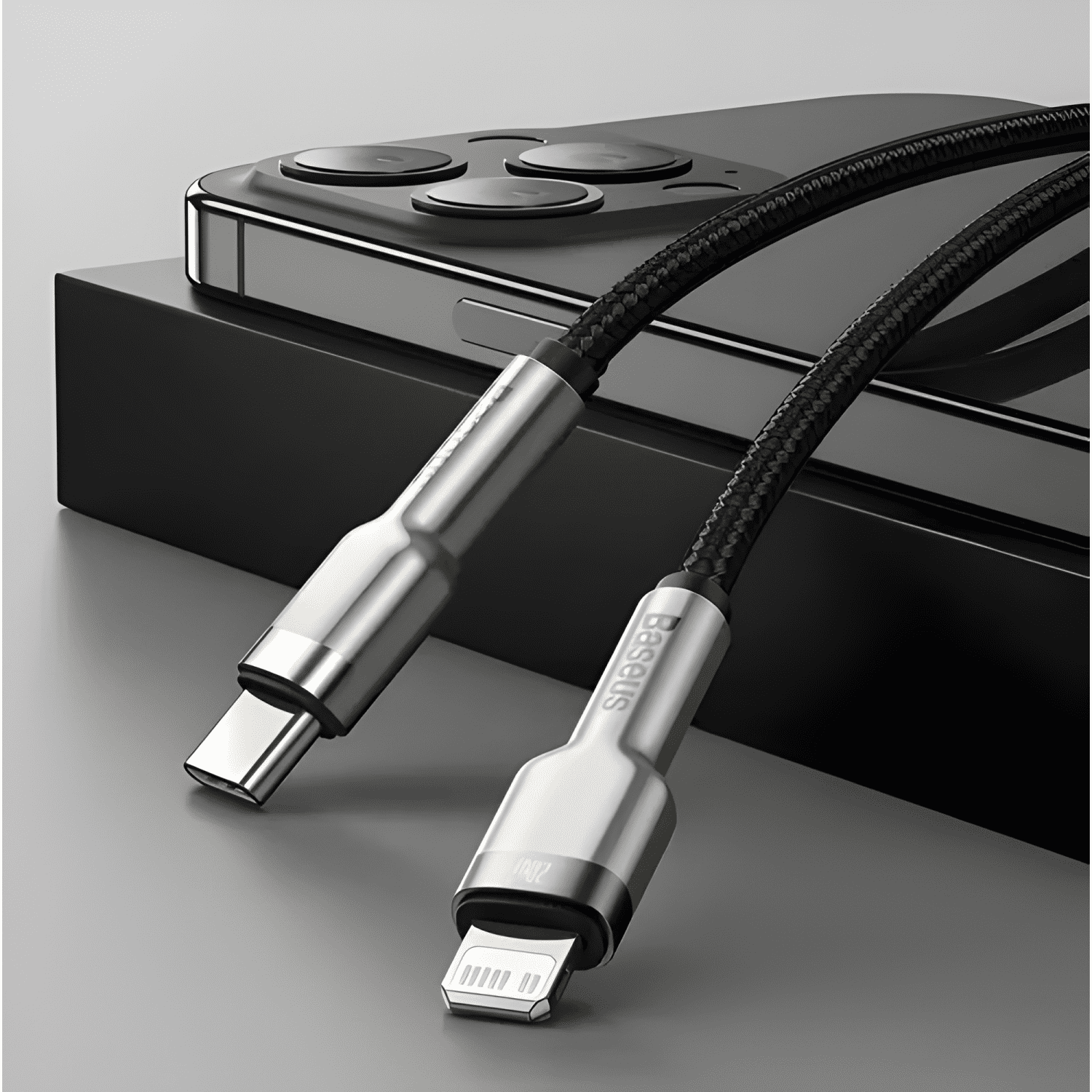 Cable iphone 2 metros USB c tipo c lightning carga rápida-3