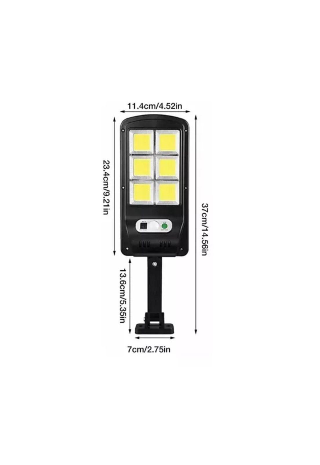Pack 2 focos solares led con sensor de movimiento panel solar negro-2