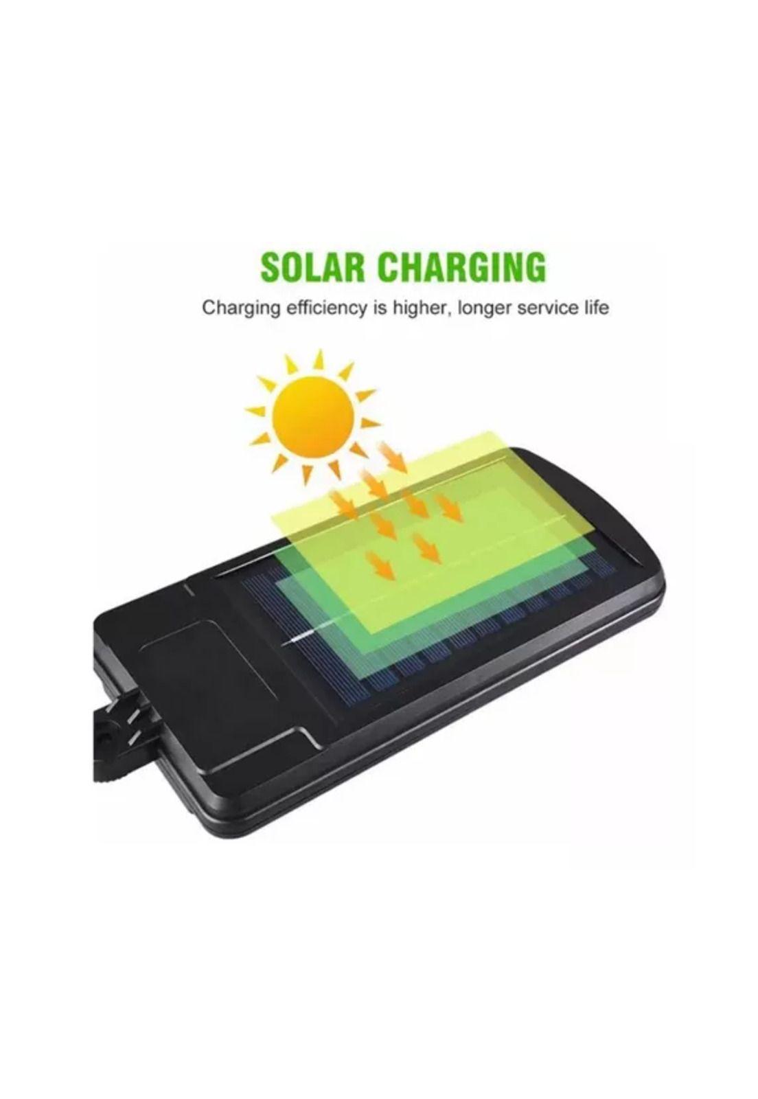 Pack 2 focos solares led con sensor de movimiento panel solar negro-5