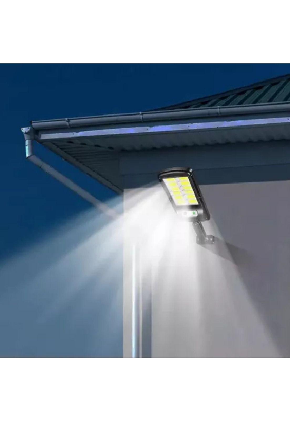 Pack 2 focos solares led con sensor de movimiento panel solar negro-6