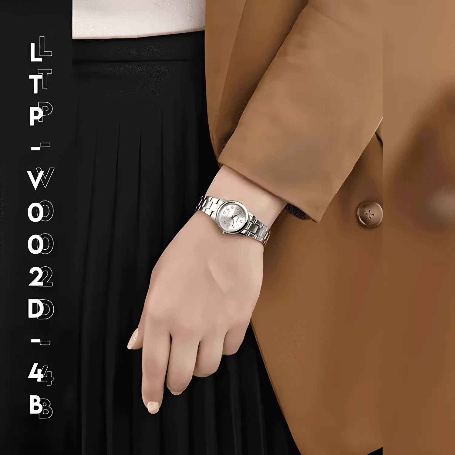 Reloj casio ltp-v002d para mujer con correa de acero y-2