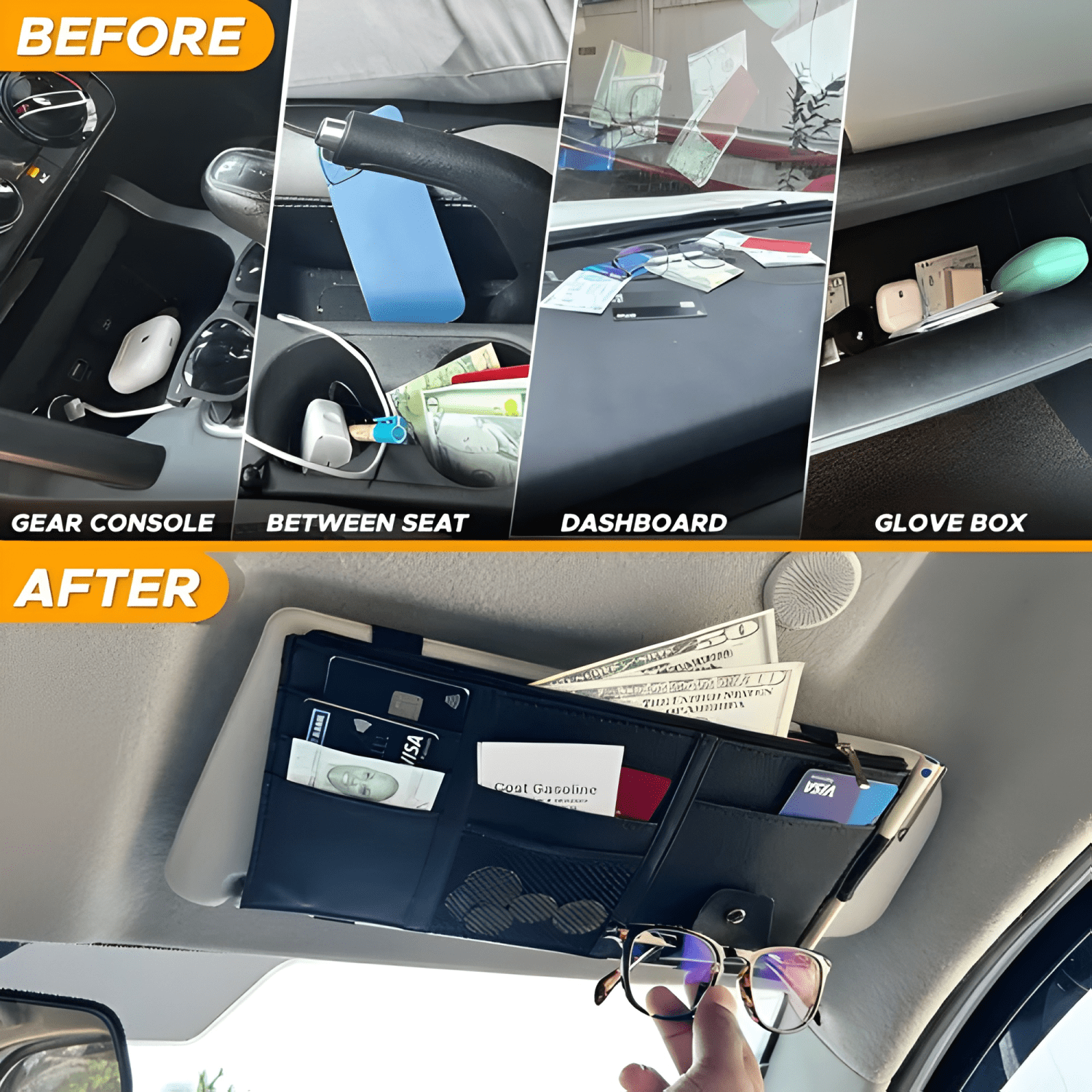 Bolso Organizador Para Asiento De Auto Con Cortina Parasole-2