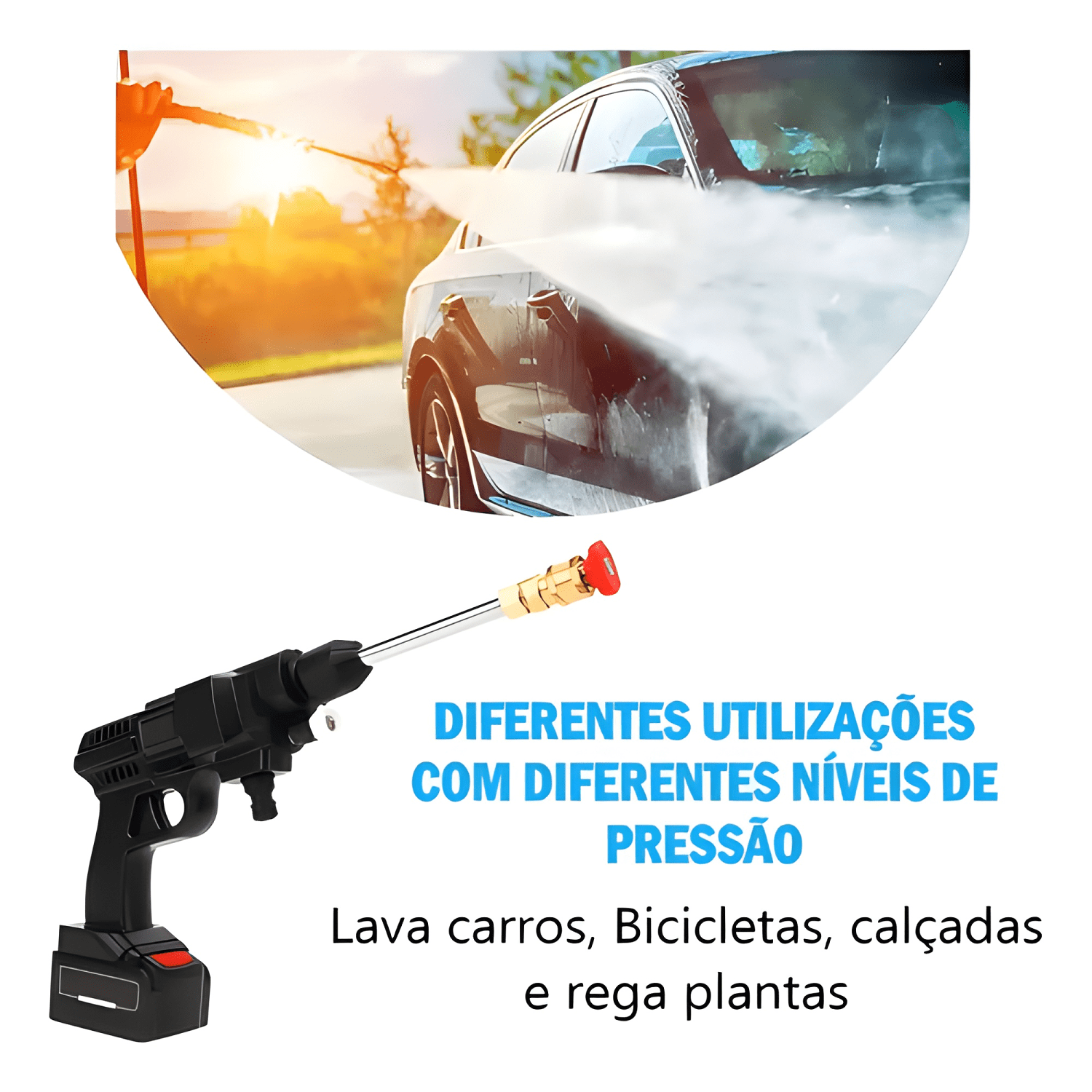 Hidrolavadora Inalámbrica Recarregável 36 Bar 220V-3