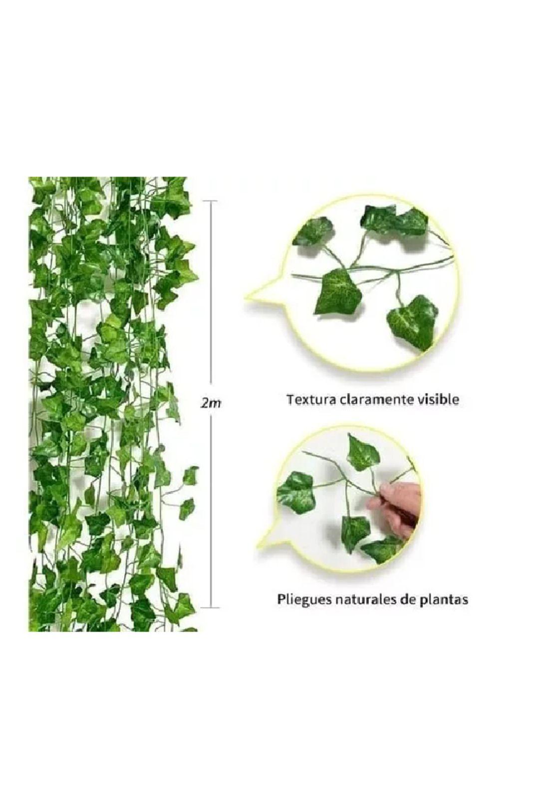 48 Tiras Planta Artificial Enredadera 210cm Decoración-2