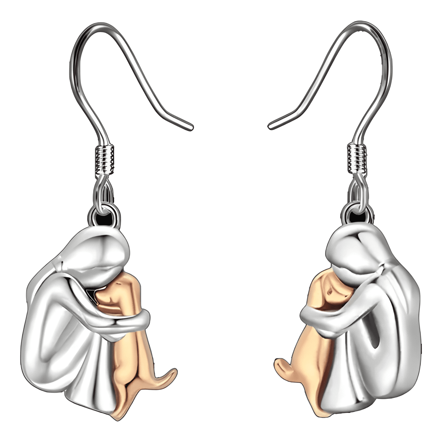 Aros Mujer Perro Pendientes Plata 925 Joya Mujer Regalo #3-0