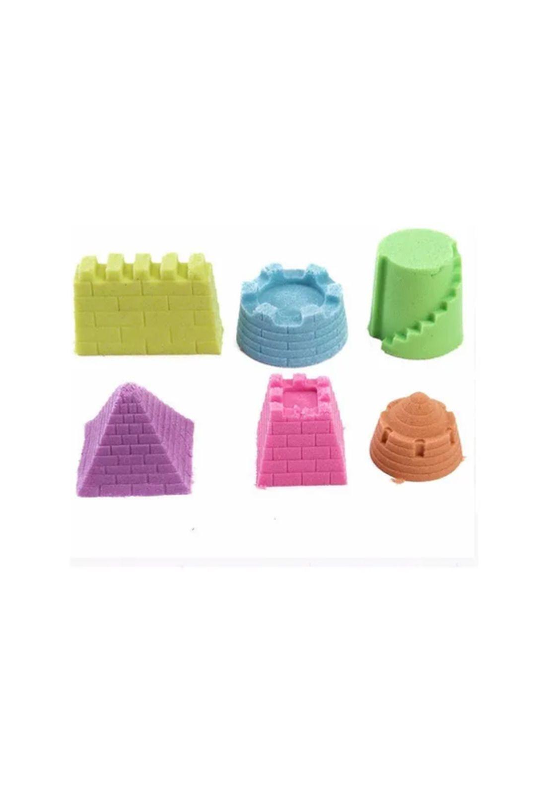Set de 12 arenas mágicas kinéticas varios colores + moldes-0