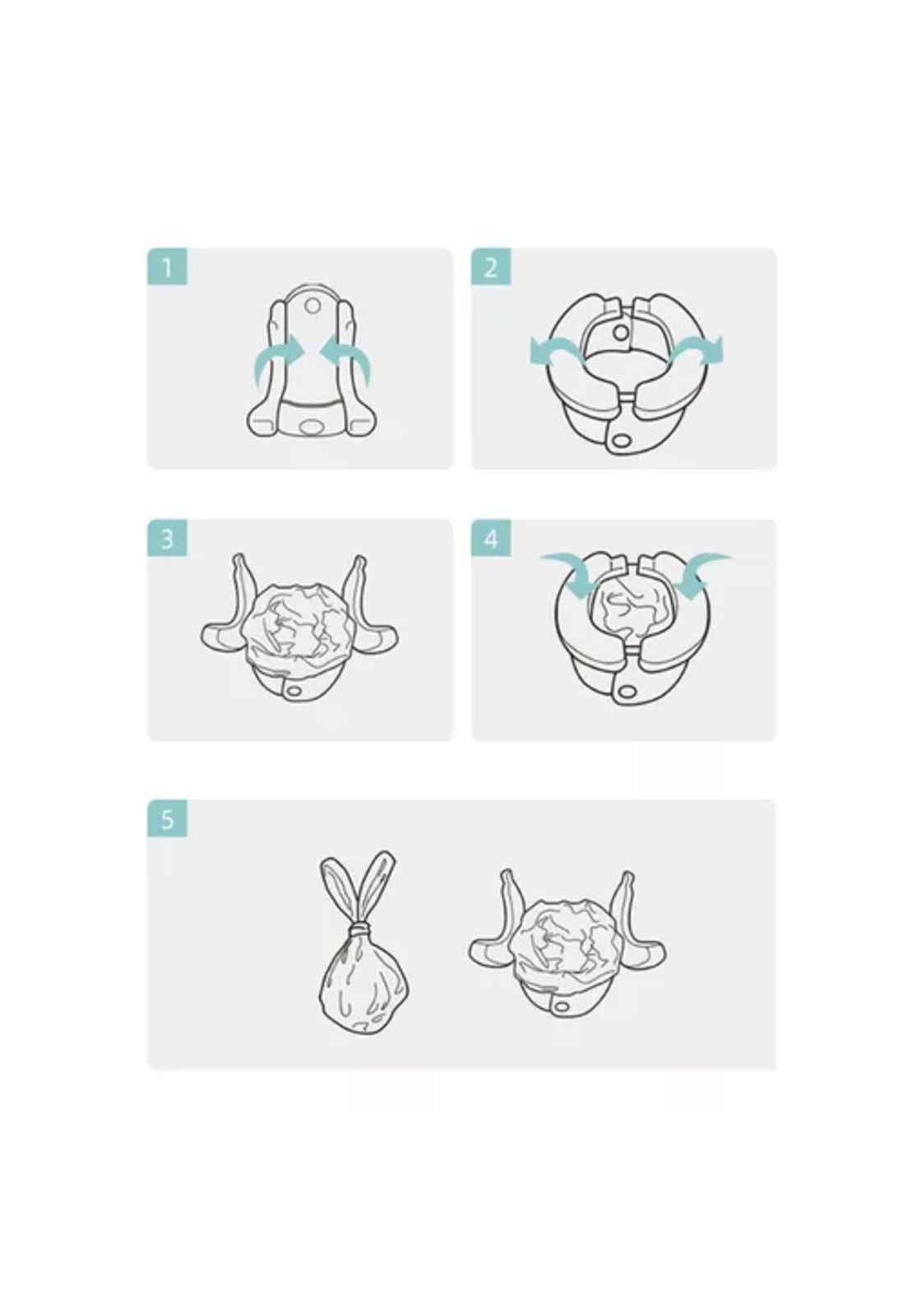 Pelela de viajes portátil, plegable, incluye +20 bolsas-4