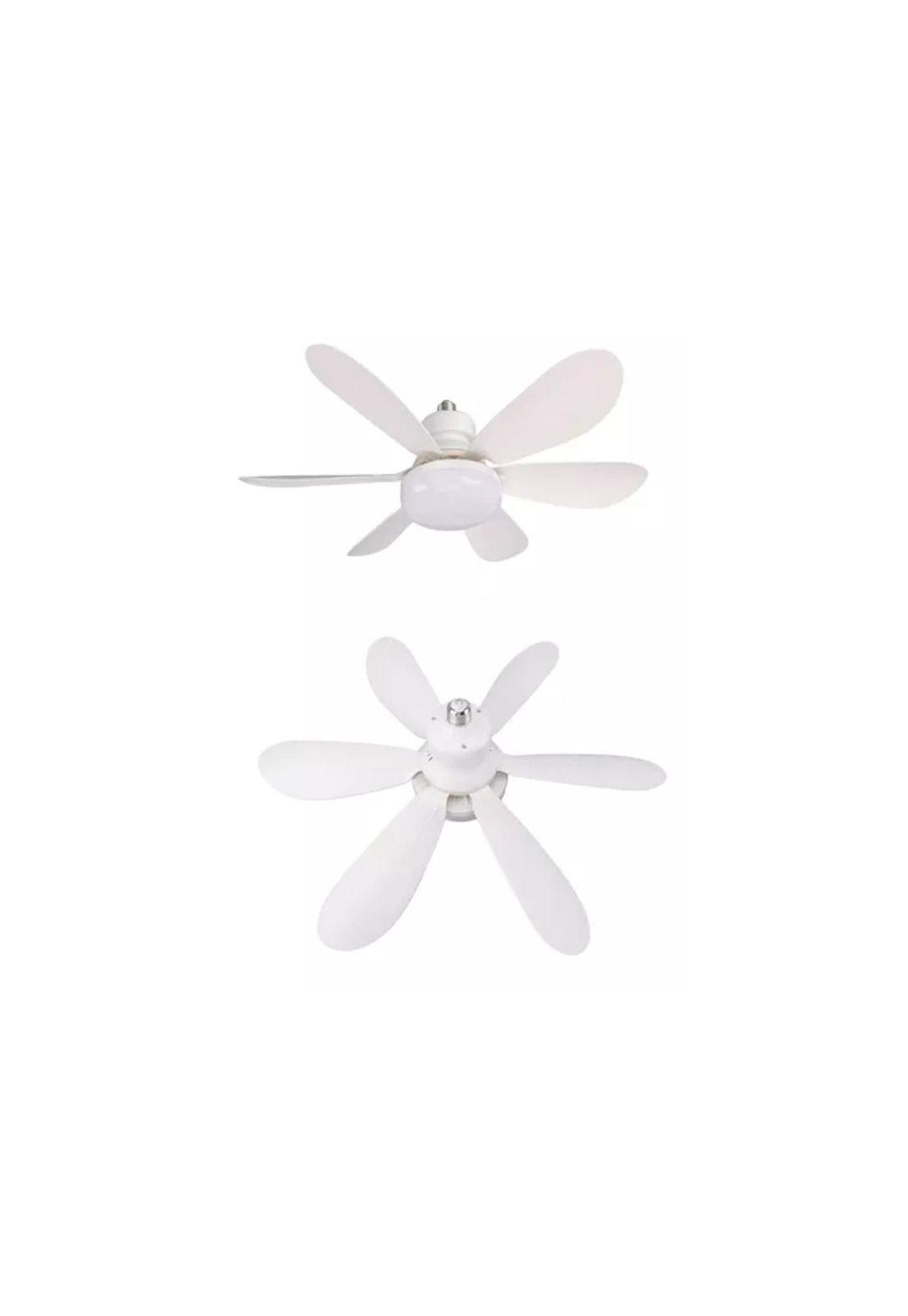 Foco lámpara led ventilador flor de techo 40w con control blanco-3