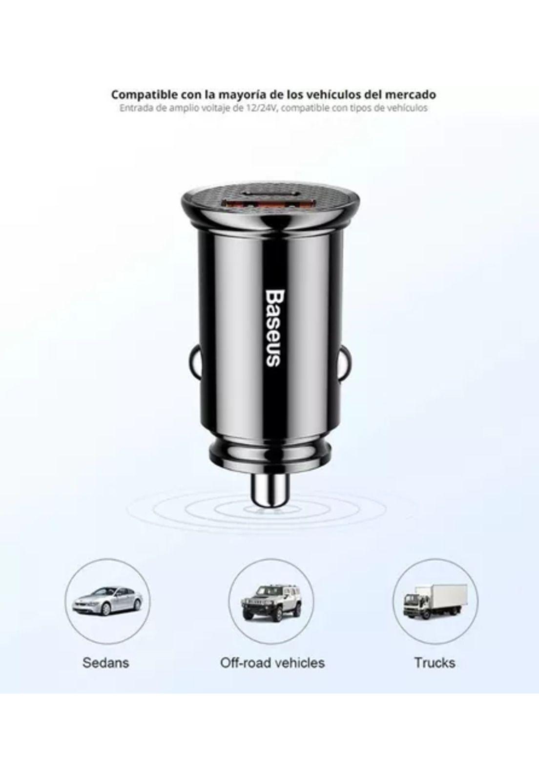 Cargador USB auto 30W-2