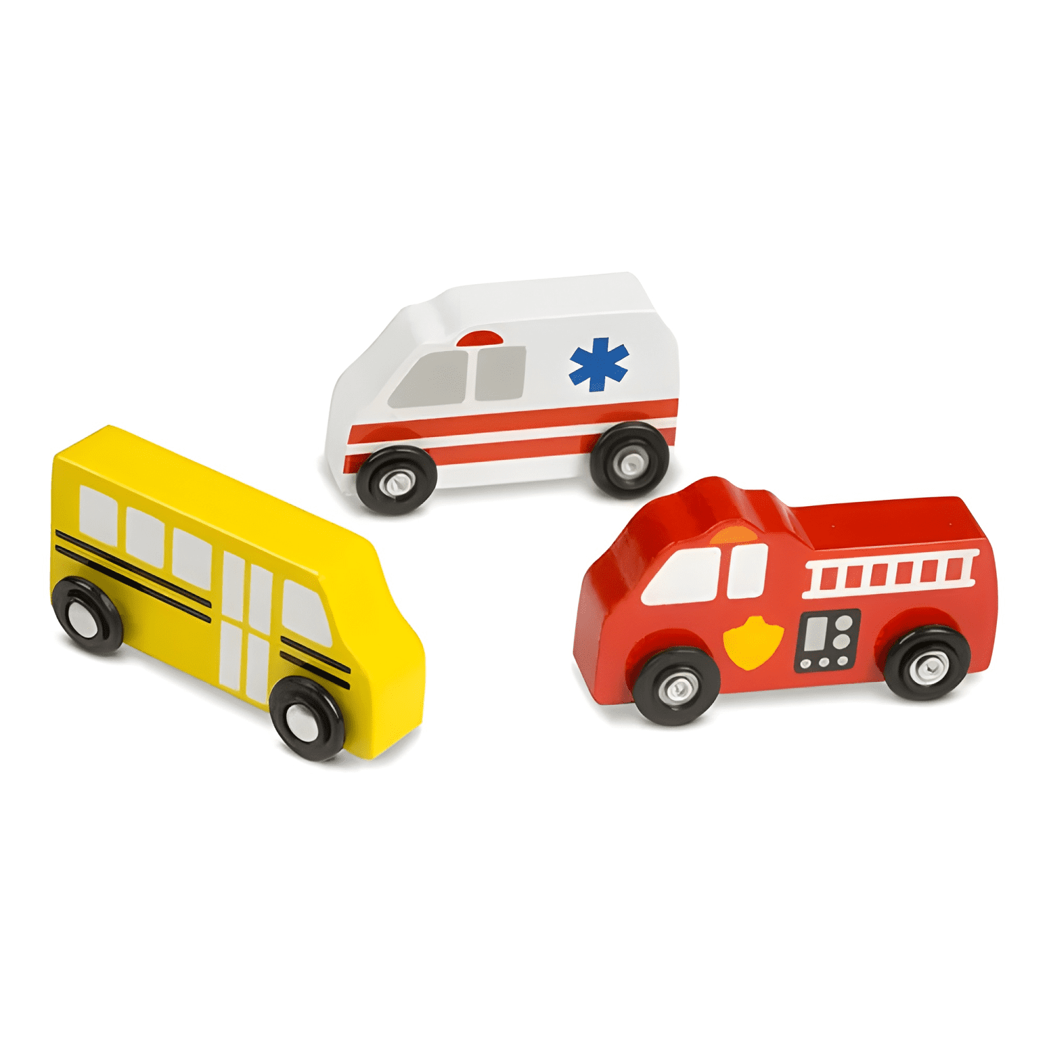 Autos urbanos de madera para niños-1