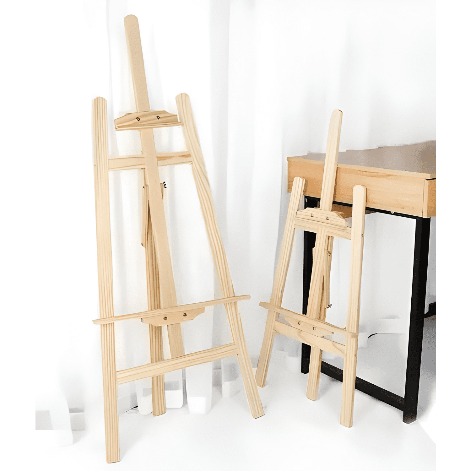 Atril caballete para pintar de madera ajustable 125cm #2-4