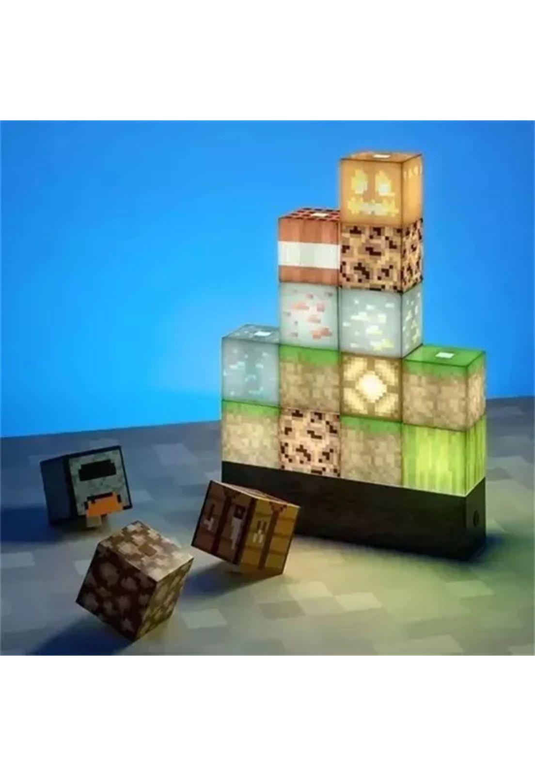 Lámpara de construcción de bloques para niños multicolor-7