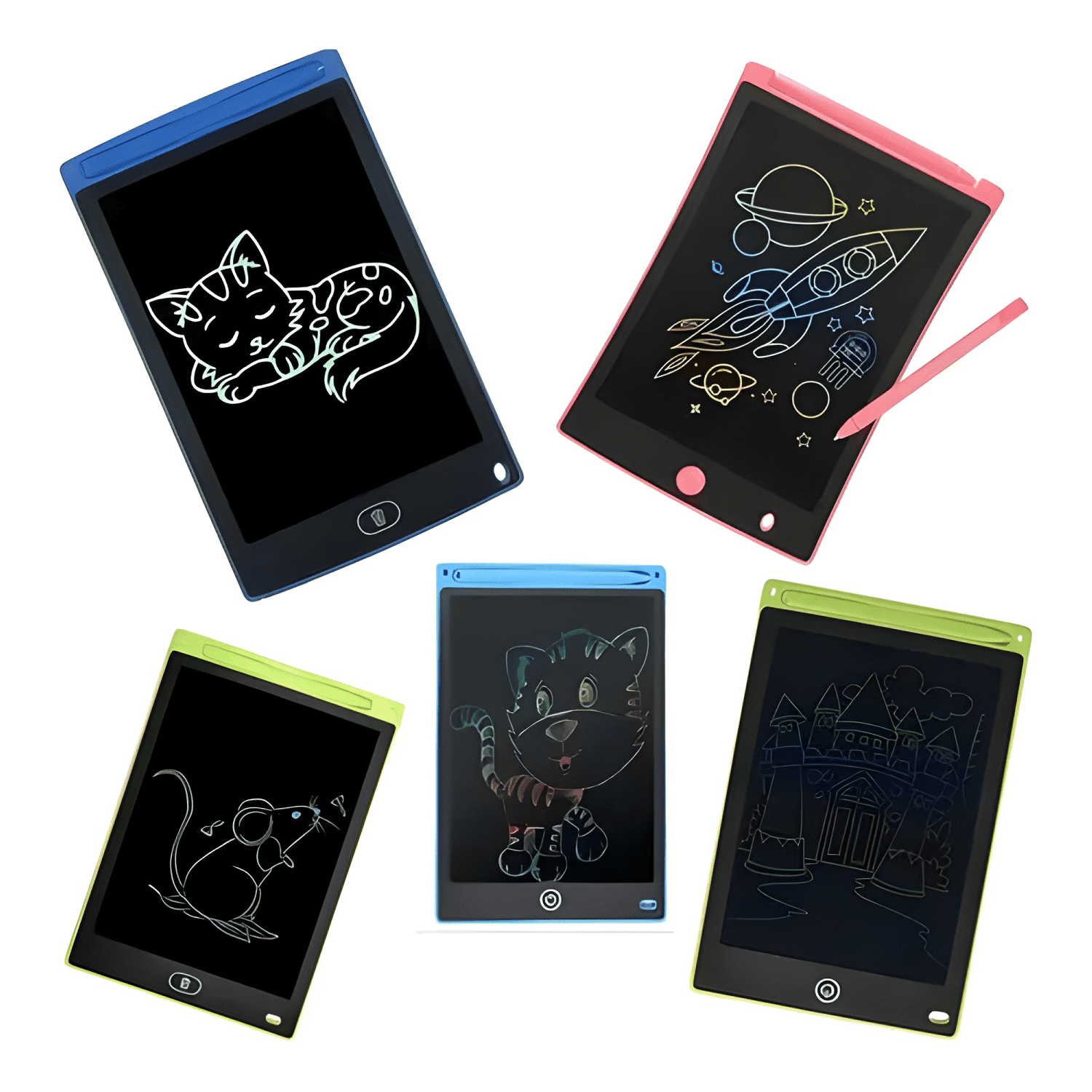 Pizarra mágica infantil pizarra tablet panel LCD 8,5 pulgada-3