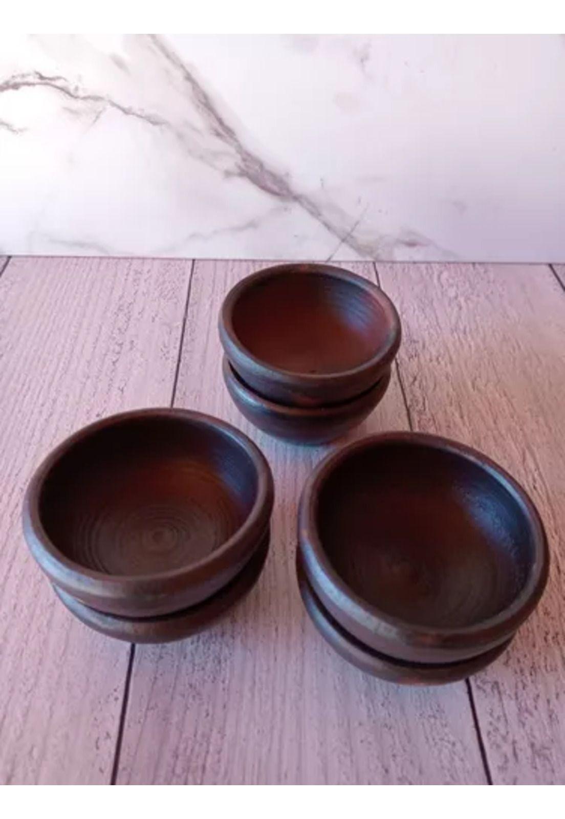 Pocillos de greda para pebre y salsas, 8 cm, pack de 6 unidades-2