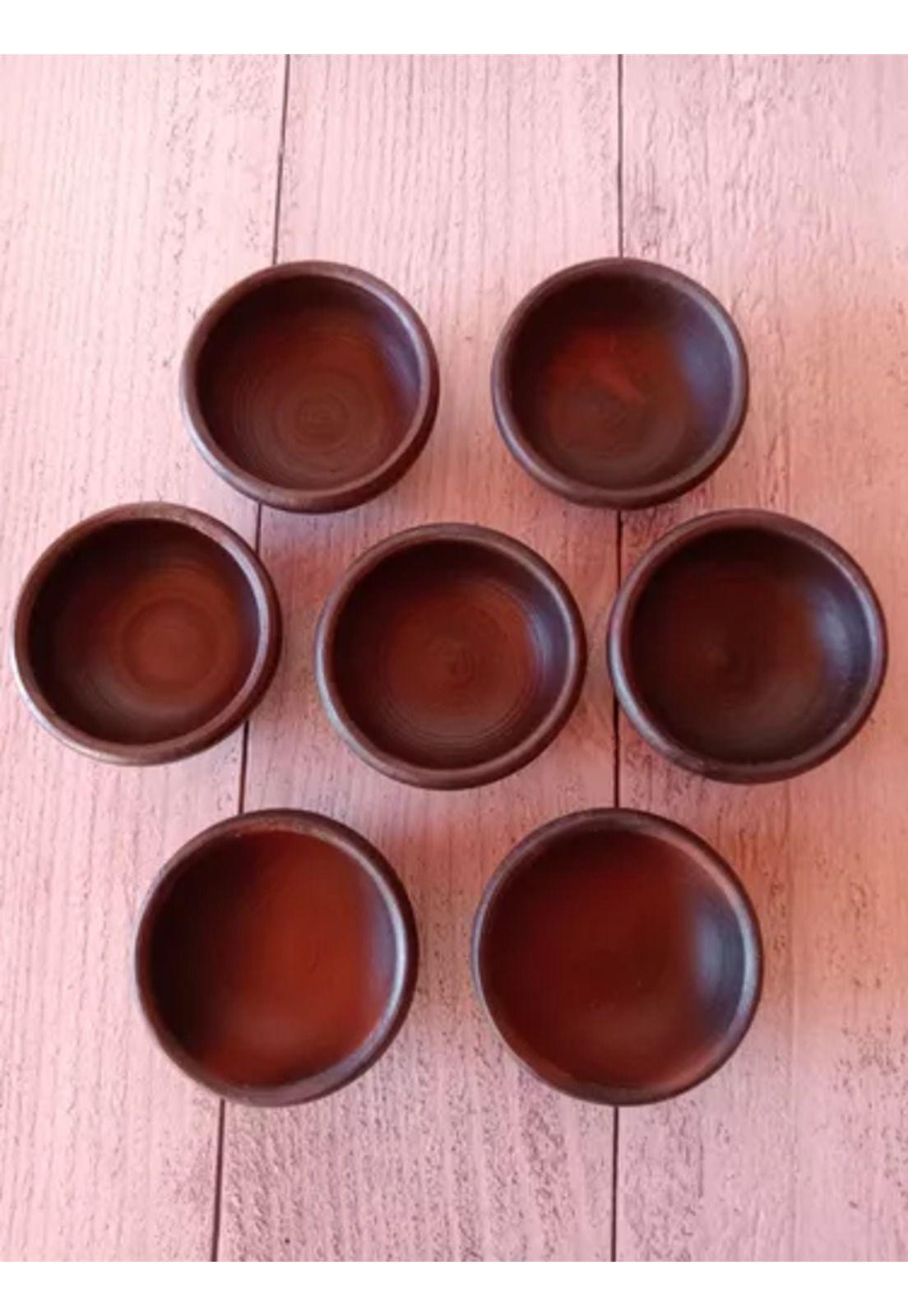 Pocillos de greda para pebre y salsas, 8 cm, pack de 6 unidades-3