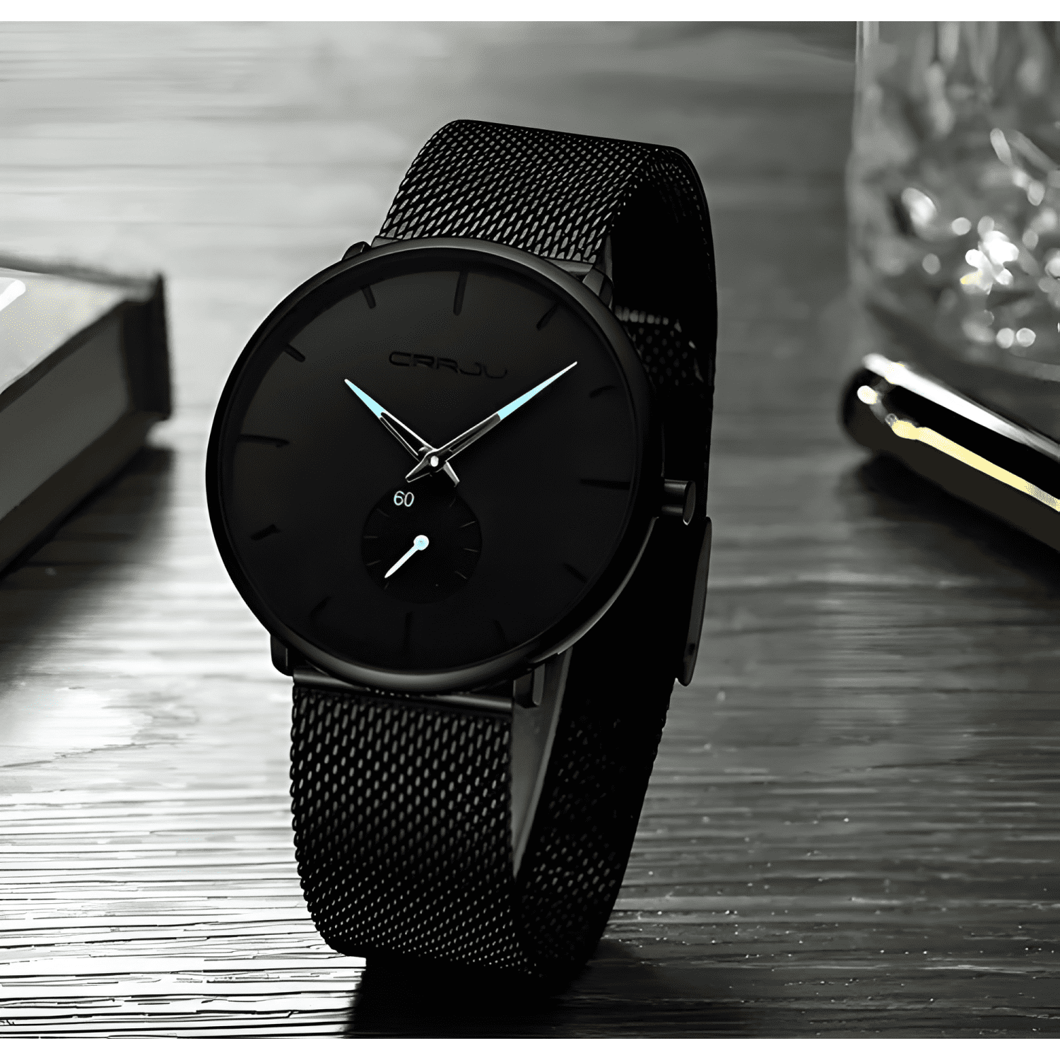 Reloj pulsera crrju 2150 hombre correa acero inoxidable-3