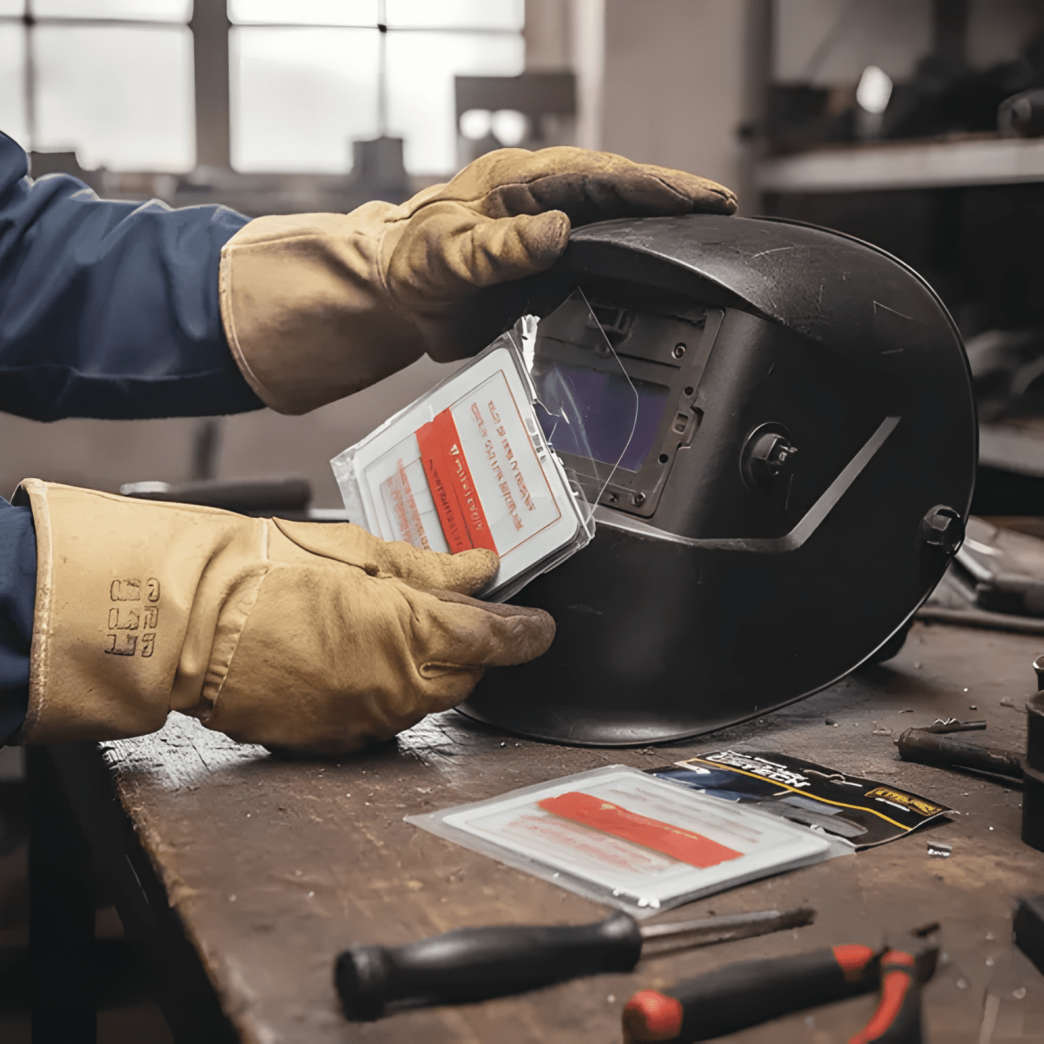Micas Optech repuesto máscara de soldar fotosensible-2