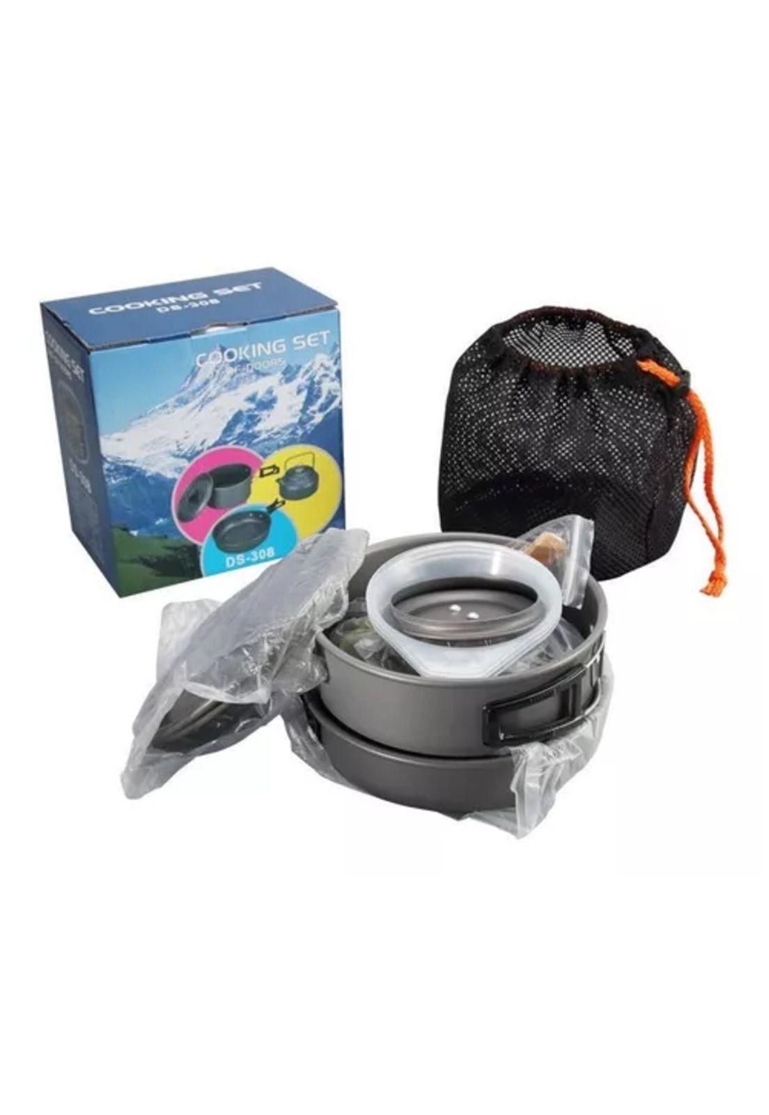 Set de ollas outdoor, camping, cocinilla y utensilios-2
