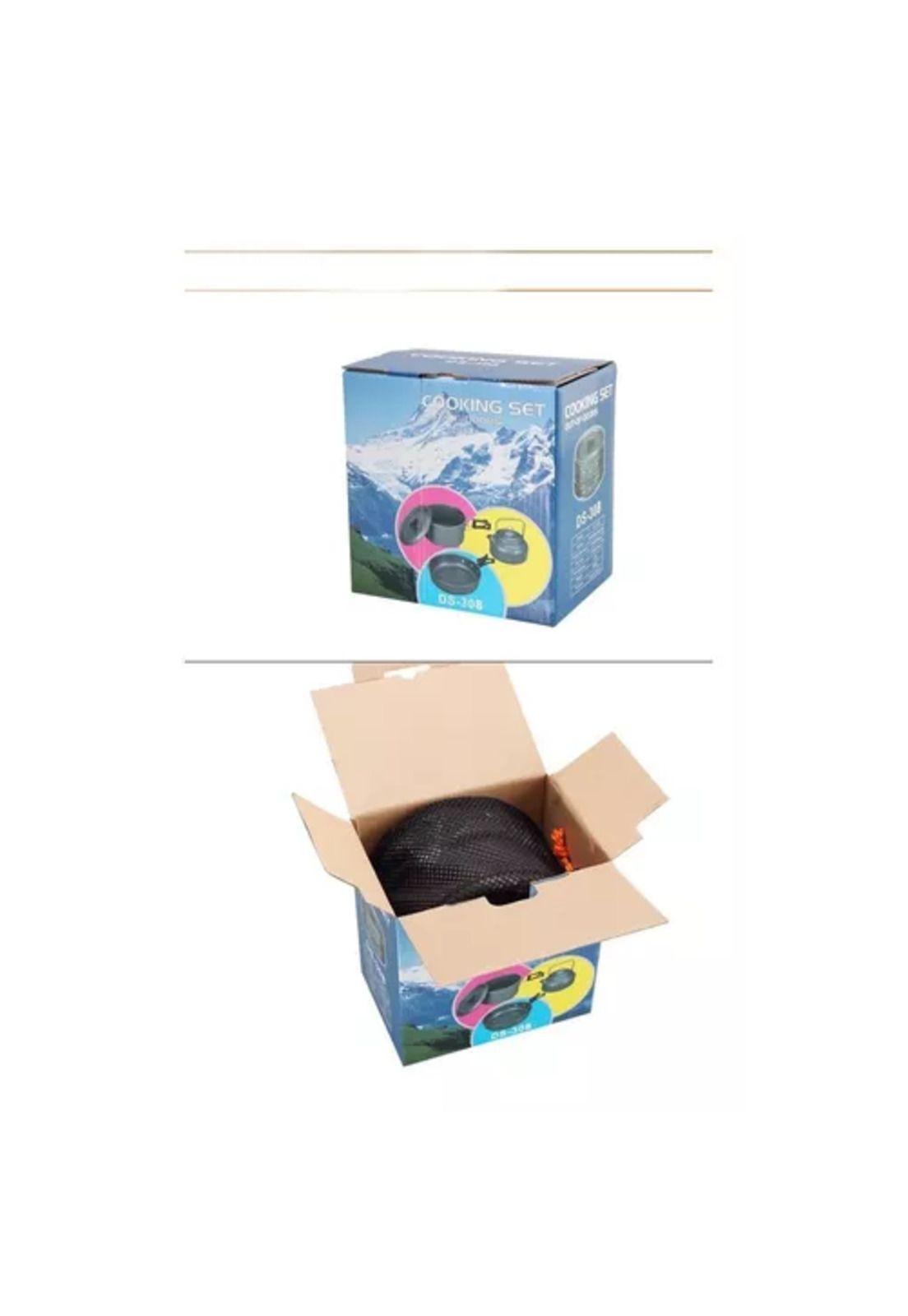 Set de ollas outdoor, camping, cocinilla y utensilios-3