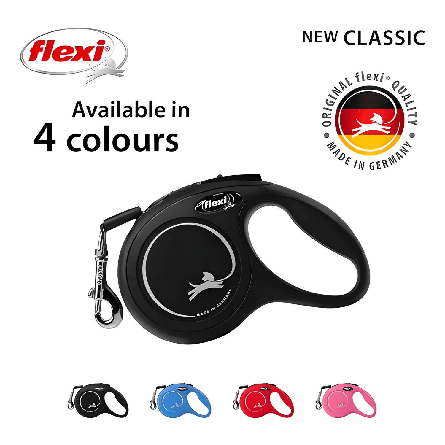 Correa retráctil para perro flexi classic talla s max. Azul-3
