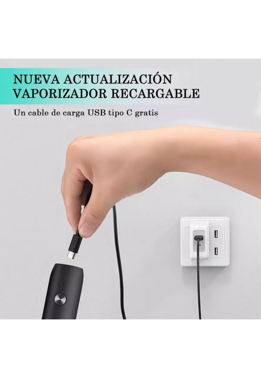 Mini batidor revolvedor de café espumadero leche recargable negro-3