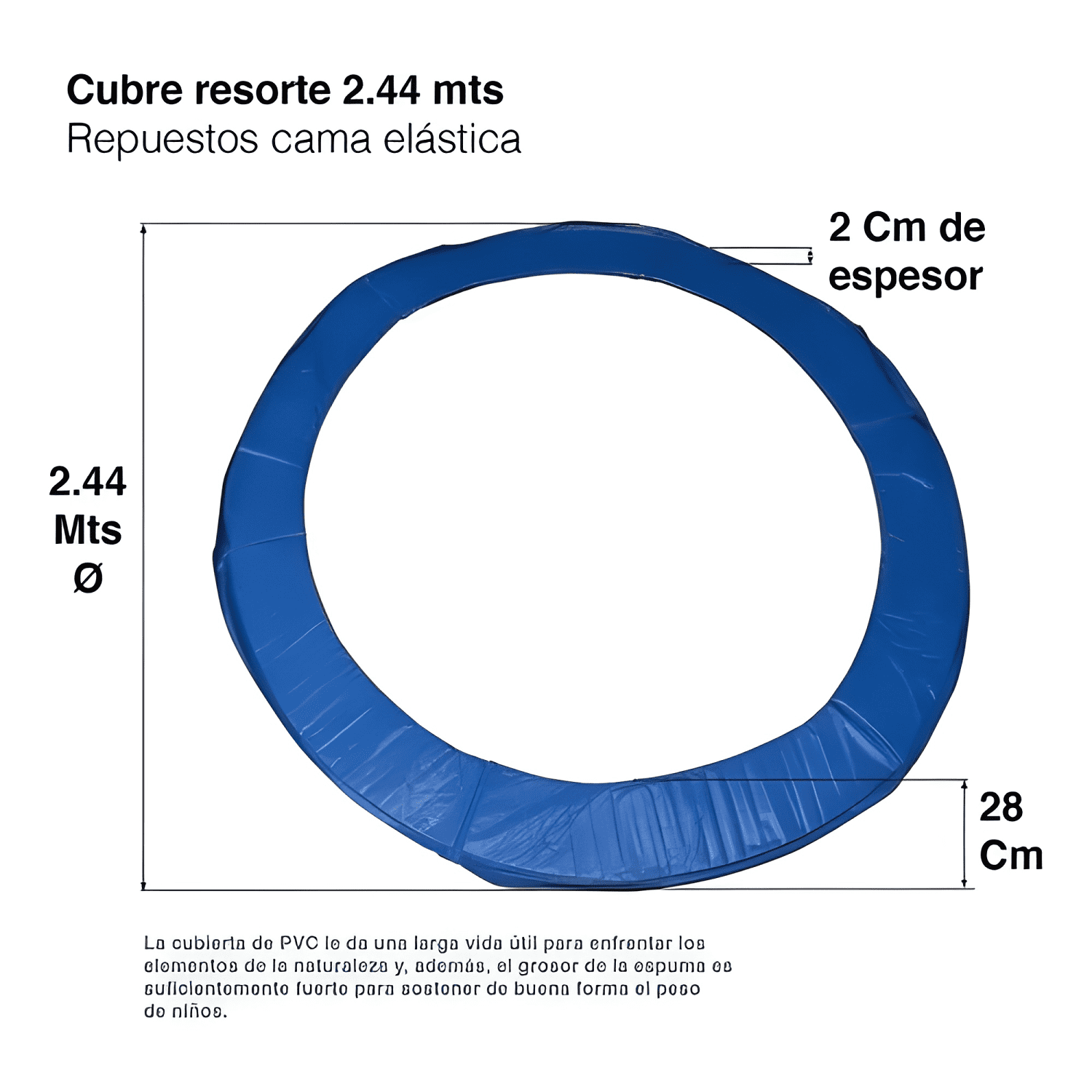 Almohadilla de seguridad para cama elástica 2,44 m #2-1