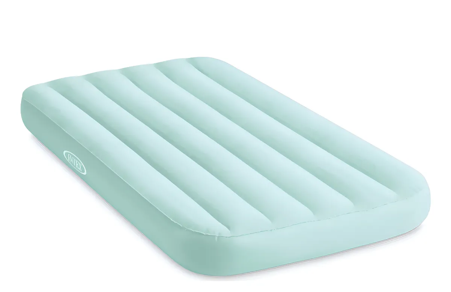 Colchón Inflable Intex 1 Plaza Niño 88x157x18 Cm Cozy Kidz V Verde Claro-0