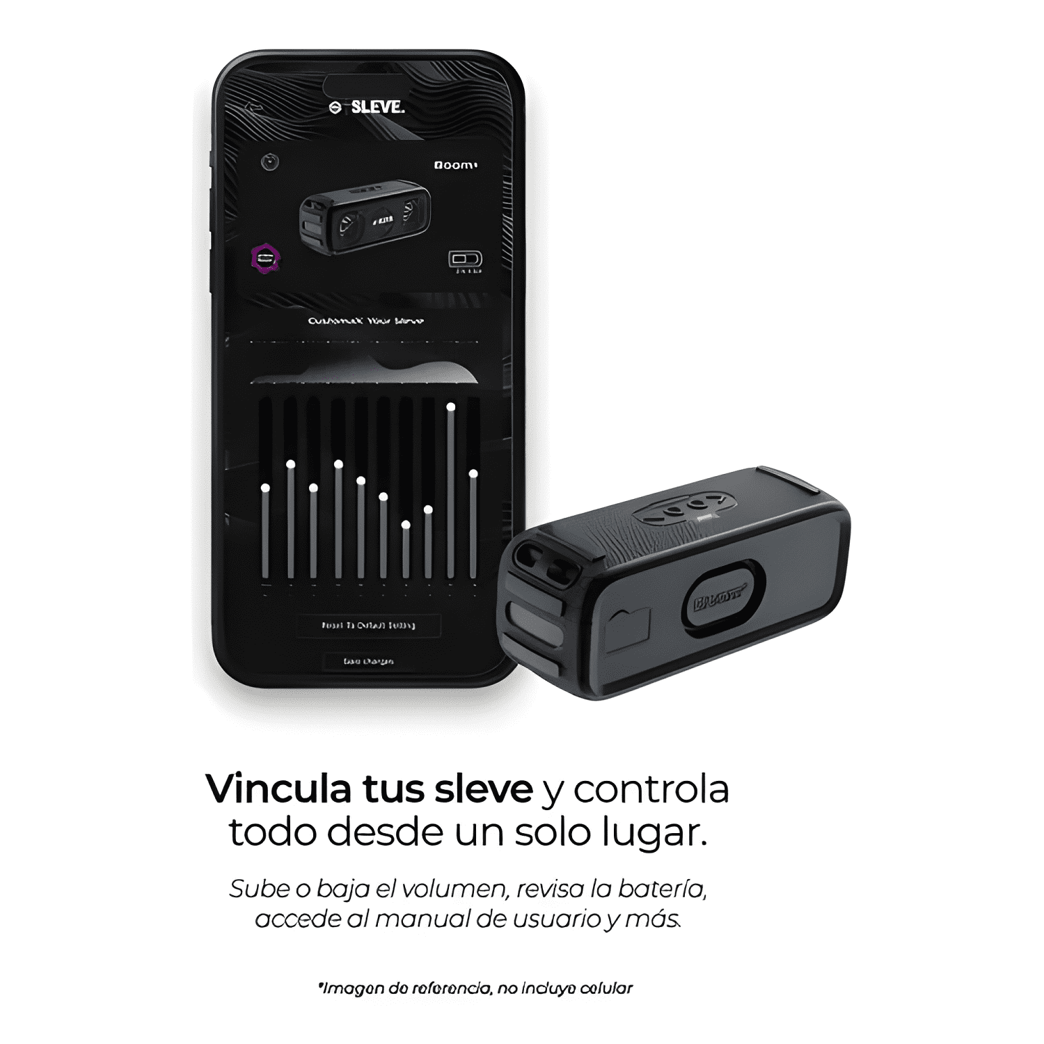 Parlante bluetooth boom + Negro-1