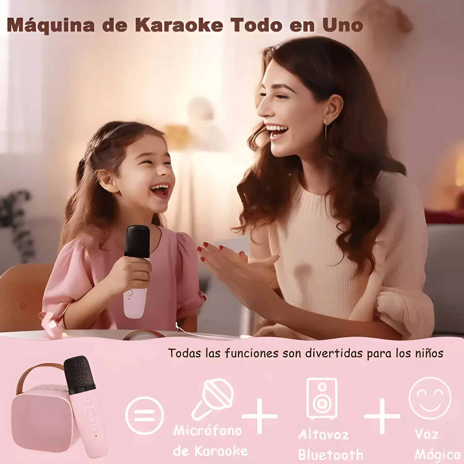 Altavoz bluetooth inalámbrico con micrófono para niños #2-3
