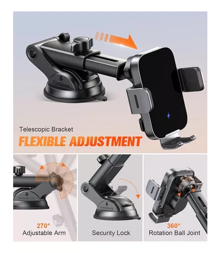 Cargador de soporte automático inalámbrico para automóvil-5
