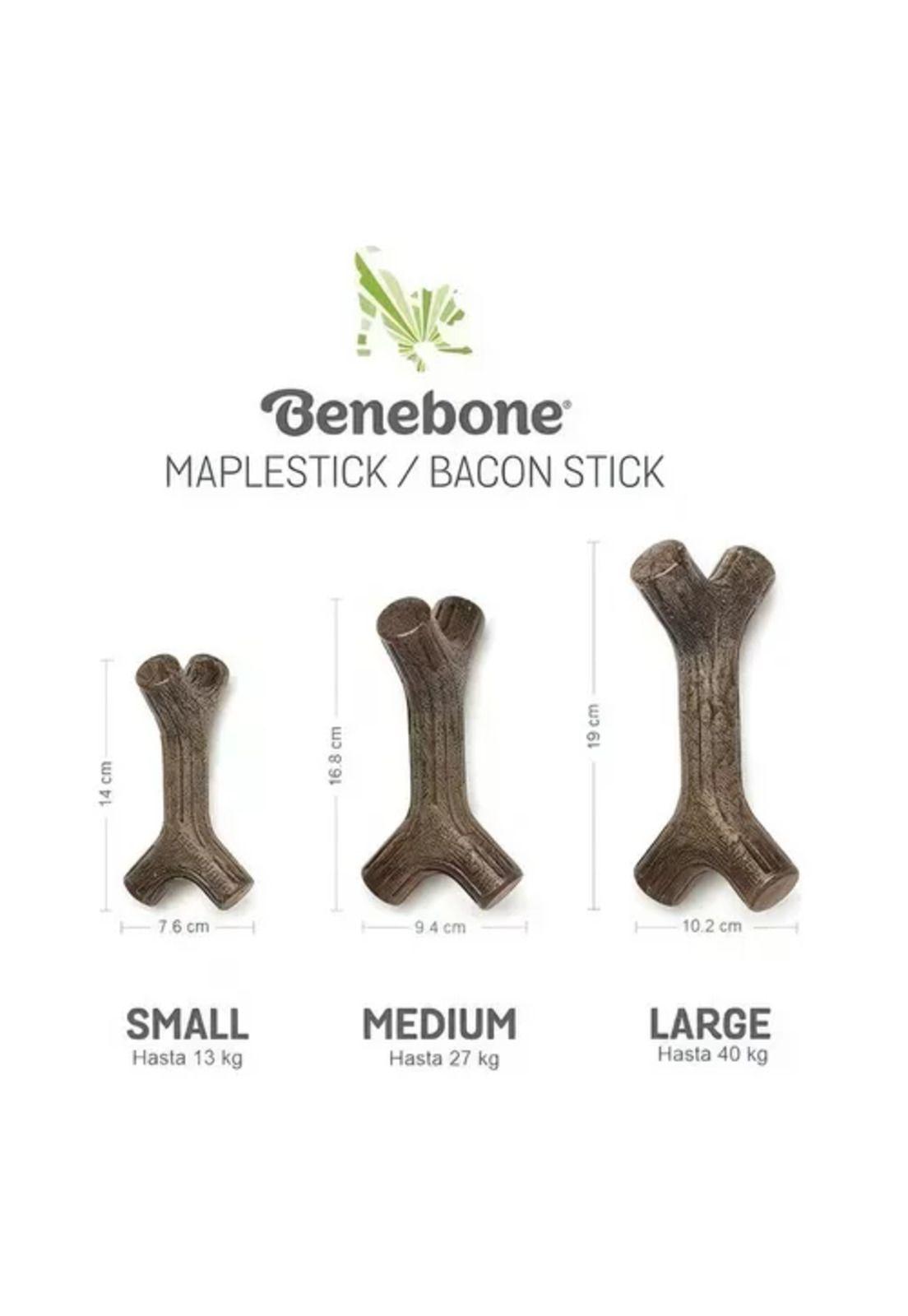 Juguete para perros Benebone bacon stick, tamaño mediano-5