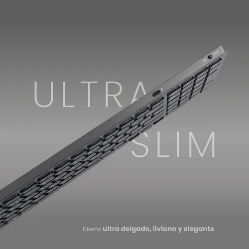 Teclado Cygna slim inalámbrico grafito-1