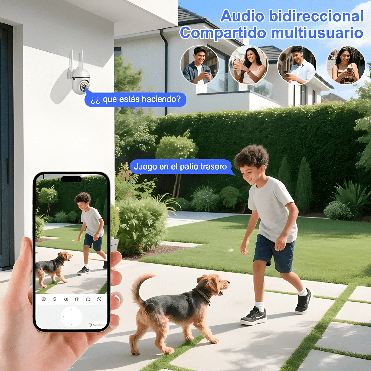 2nlf® 4mp 2pcs Cámara de Seguridad Wifi Camara Vigilancia-1