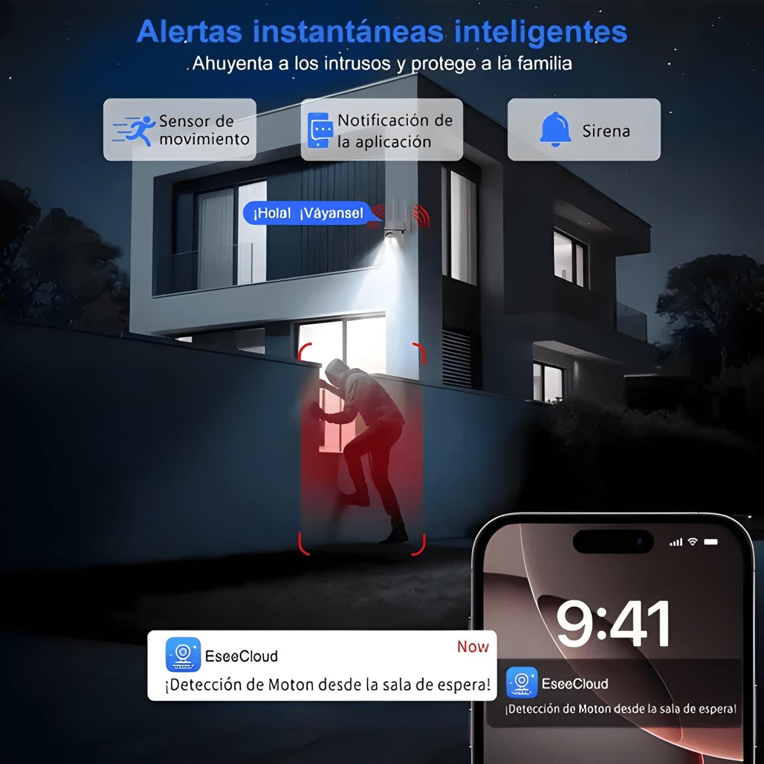 2nlf® 4mp 2pcs Cámara de Seguridad Wifi Camara Vigilancia-4
