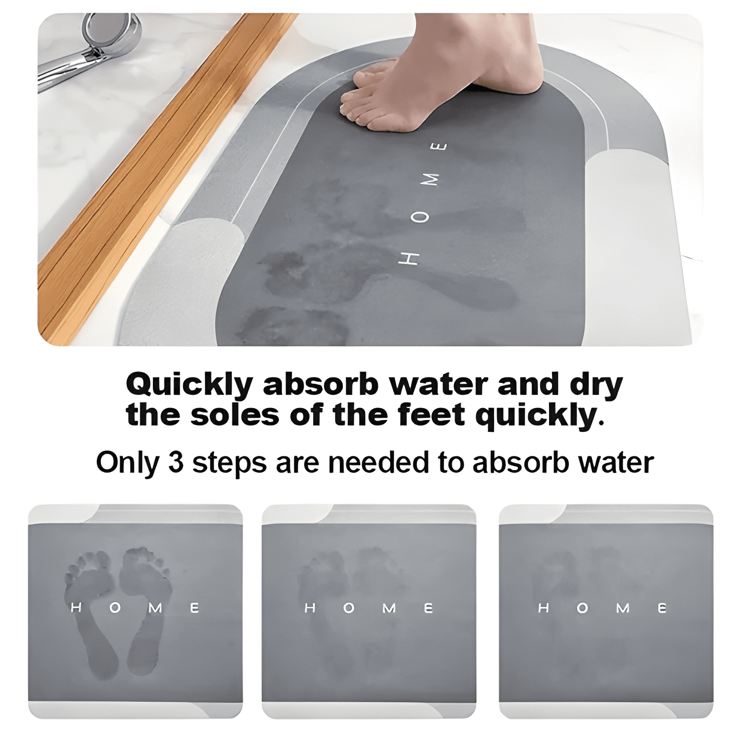 Alfombra De Baño Antideslizante Super Absorbente #20-1