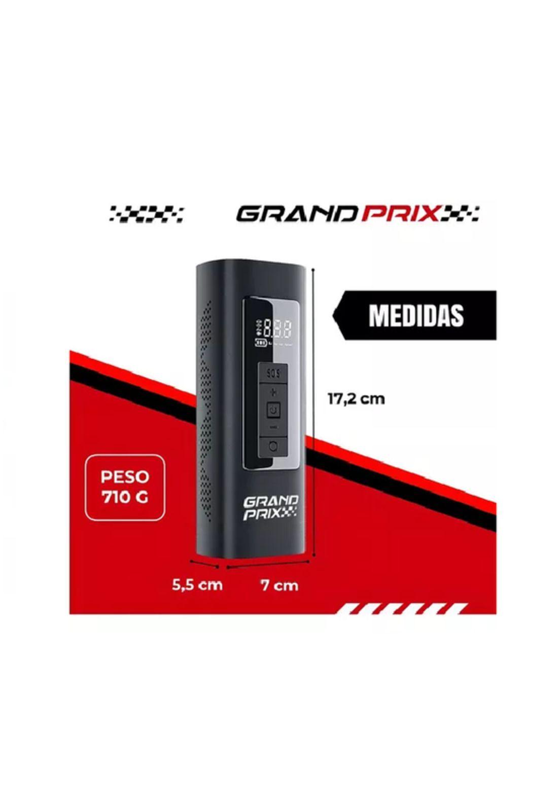 Compresor de aire portátil a batería inflador neumáticos negro-4