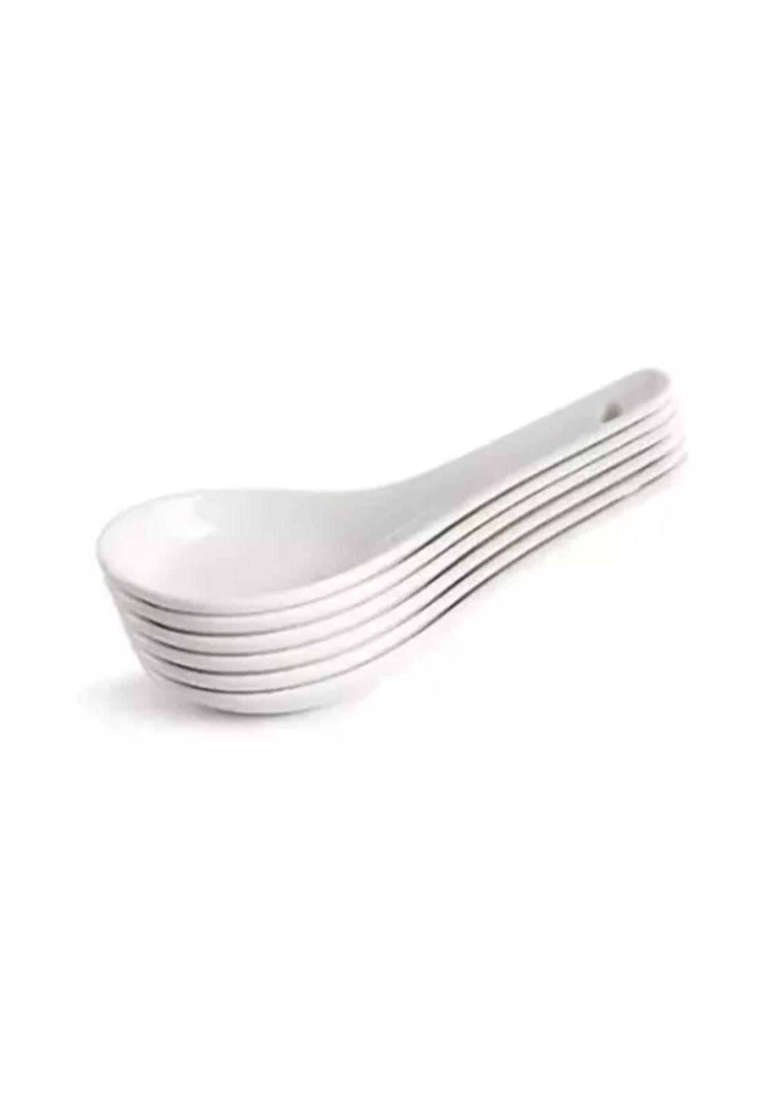 Pack cucharas ceramica ceviche aperitivo coctel blanco-0