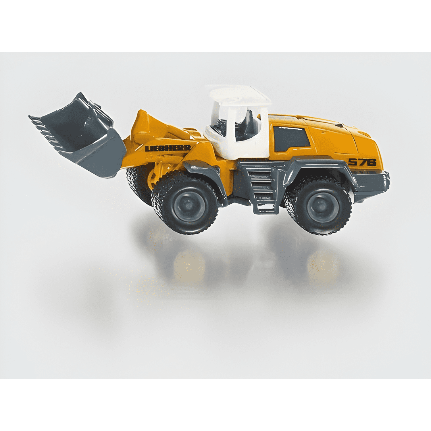 Cargador frontal Liebherr escala 1:87 metal amarillo-2