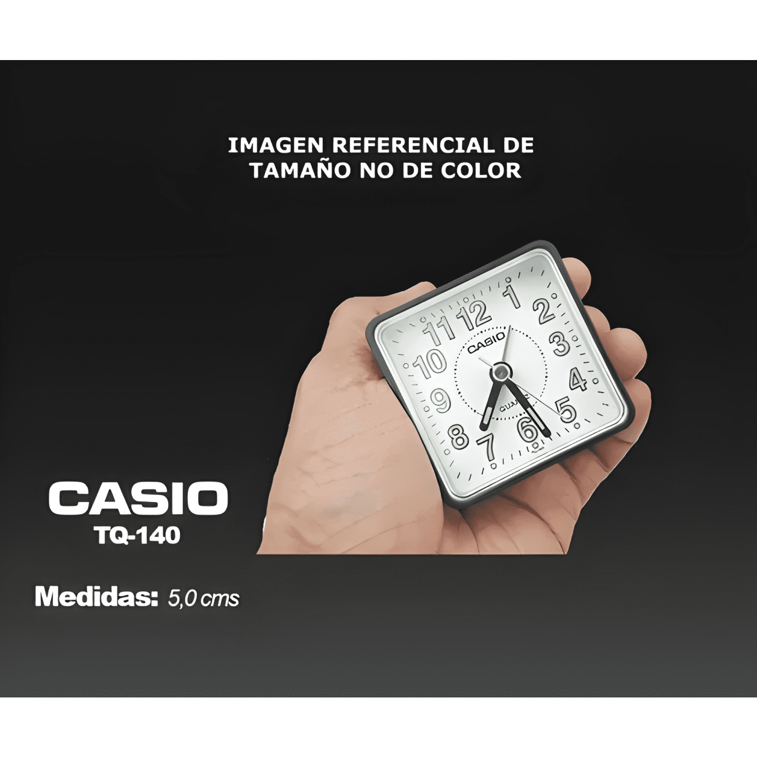 Reloj despertador casio tq-140-7d colores surtidos Blanco-3