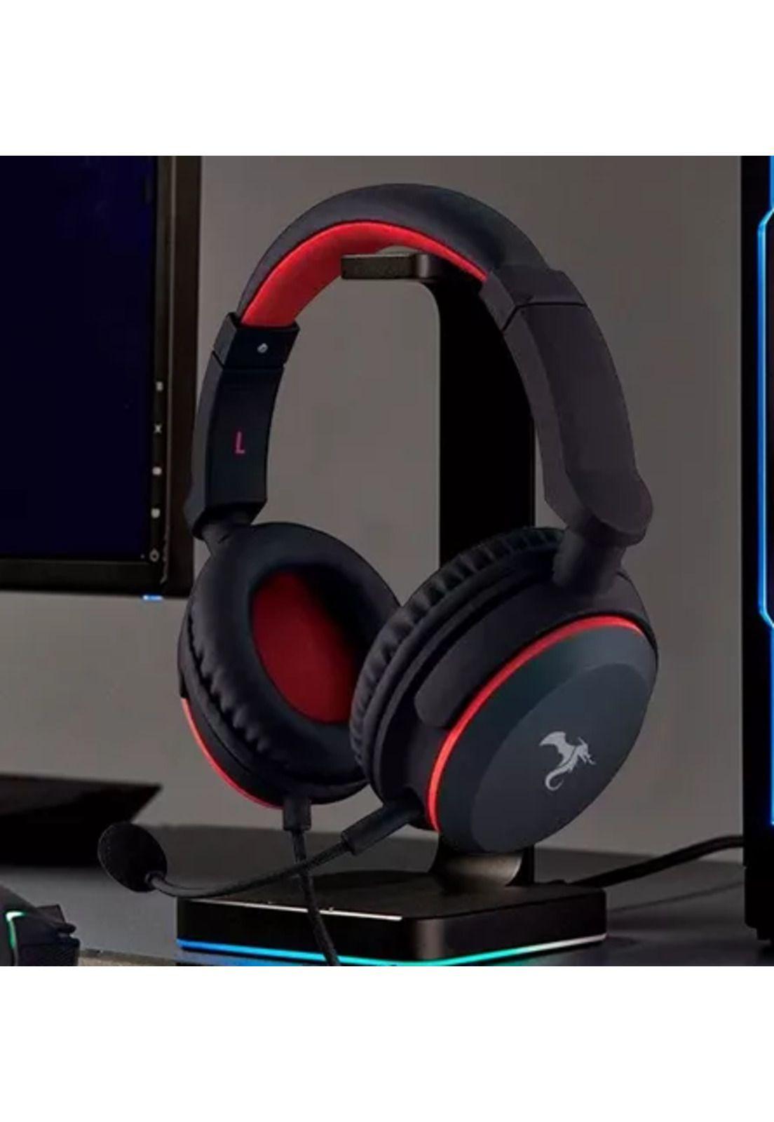 Audífonos gamer Kolke Hero entrada jack 3.5mm rojo-2
