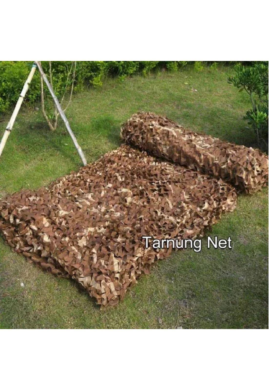 Malla camuflaje caza, red camuflaje paintball, airsoft 3x2 m café-4