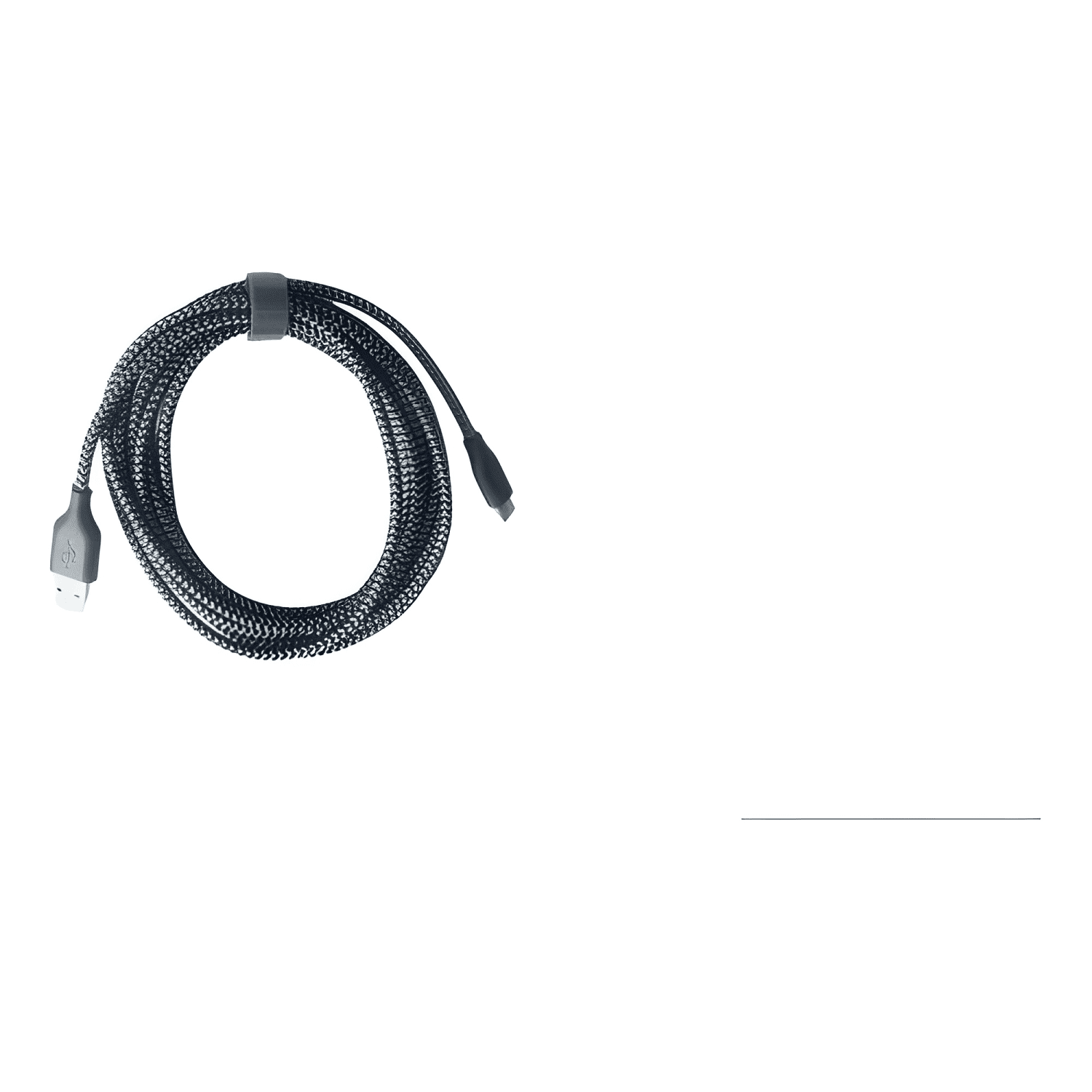 Cable tipo c 3 metros larga duración reforzado -gris Negro-2