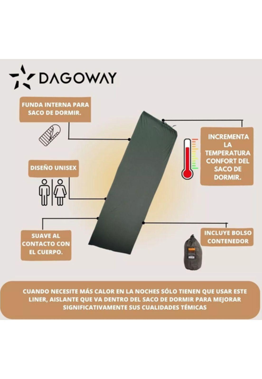 Liner para saco de dormir Dagoway ligero y compacto-3