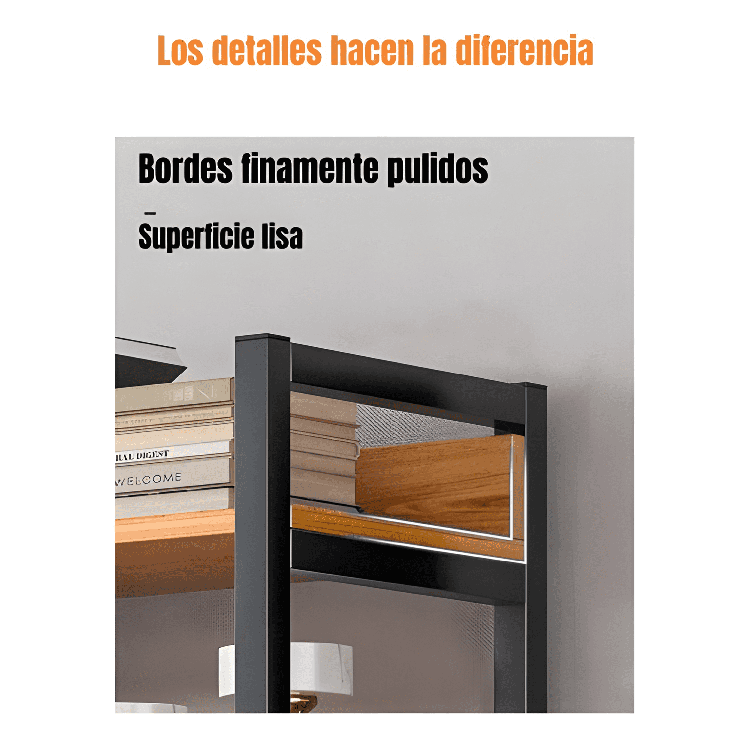 Estante librero repisas 6 niveles Lubabycas 174cm café-1