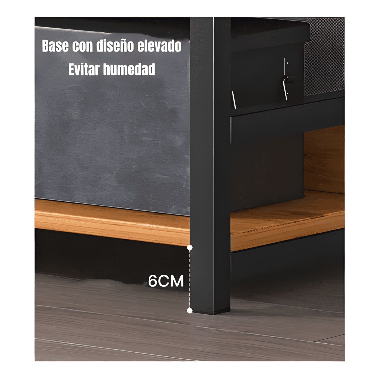 Estante librero repisas 6 niveles Lubabycas 174cm café-3