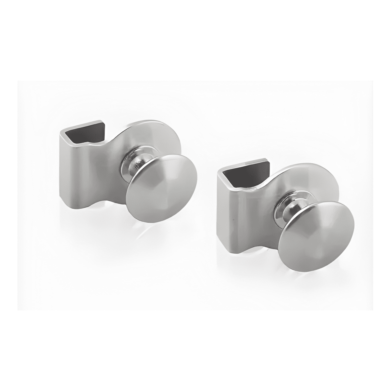 Tirador puerta de vidrio acero inoxidable 28x38, 2 piezas-1