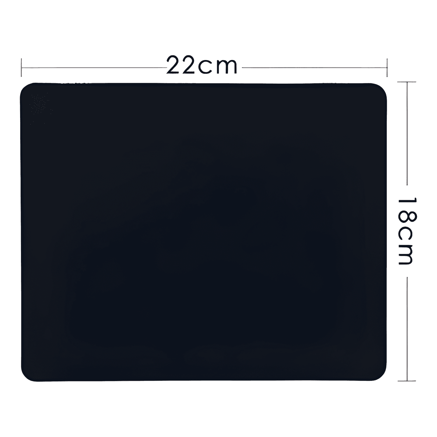 Mouse Pad Genérica Rectangular 18x22cm Negro-2